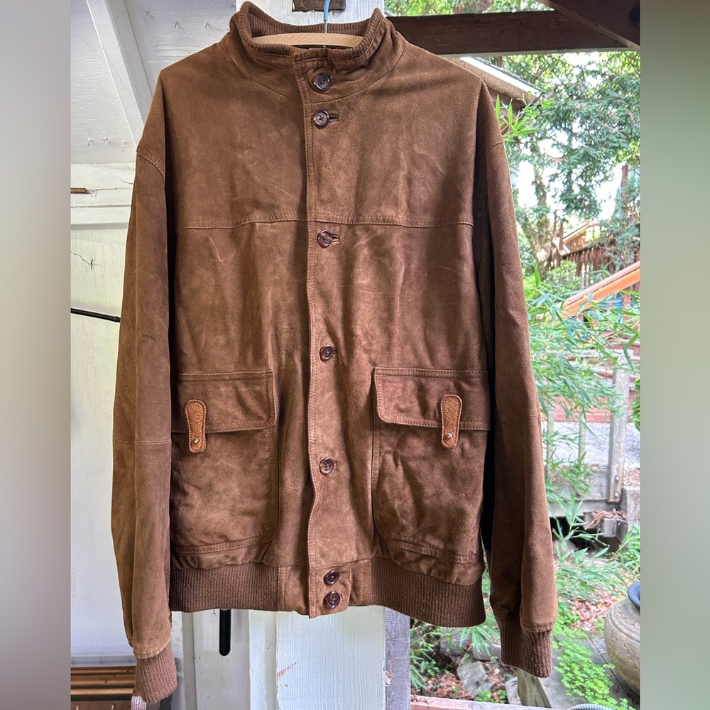 Brown Suede Jacket M - image 1